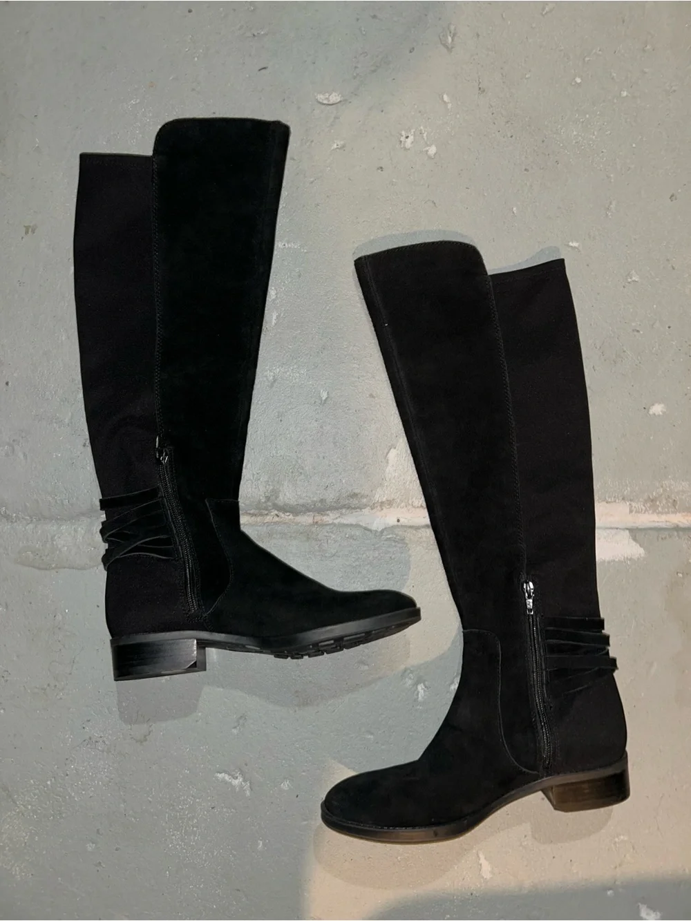 Vince Camuto Black Over-The-Knee Suede Boots
